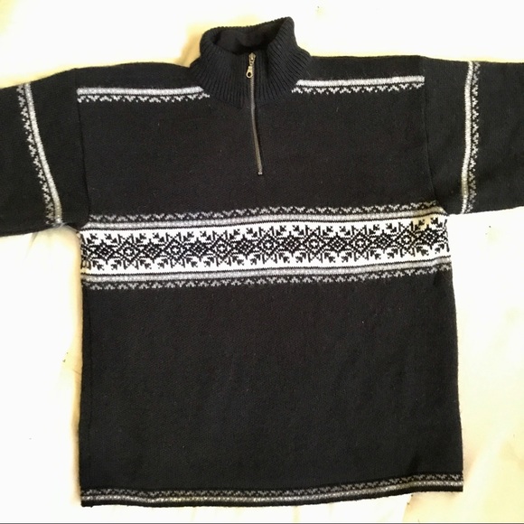 Norwool Norway Quarter-Zip Wool Sweater - Picture 7 of 10